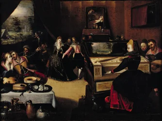 The Prodigal Son with the Courtesans or, Interior Scene